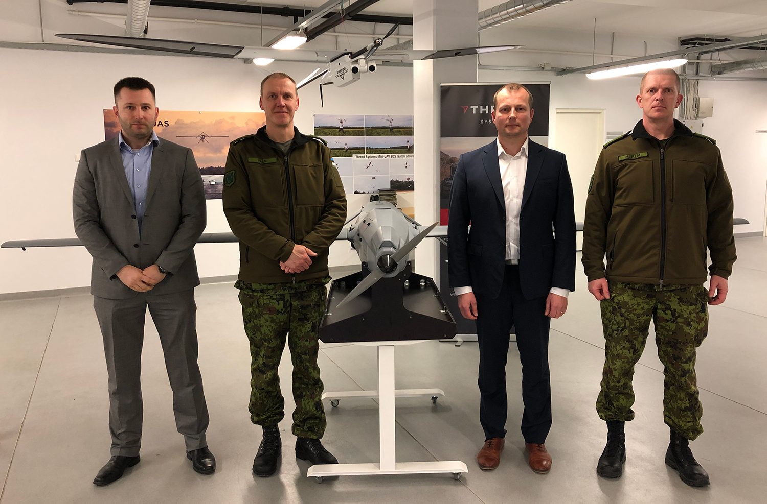 Commander of the Estonian Defense Forces Major General Martin Herem and Commander of the Headquarters of the Estonian Defence Forces Brigadier General Veiko-Vello Palm visited Threod Systems